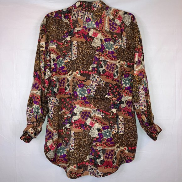 Vintage Jane Ashely Womens 2pc Blouse and Skirt Set Size Medium - Picture 8 of 17